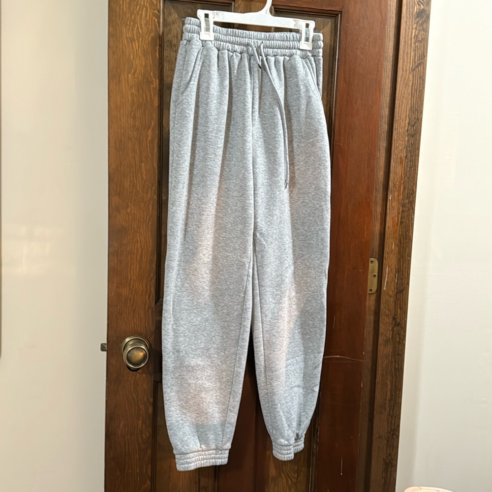 Black and Gray Sweatpants